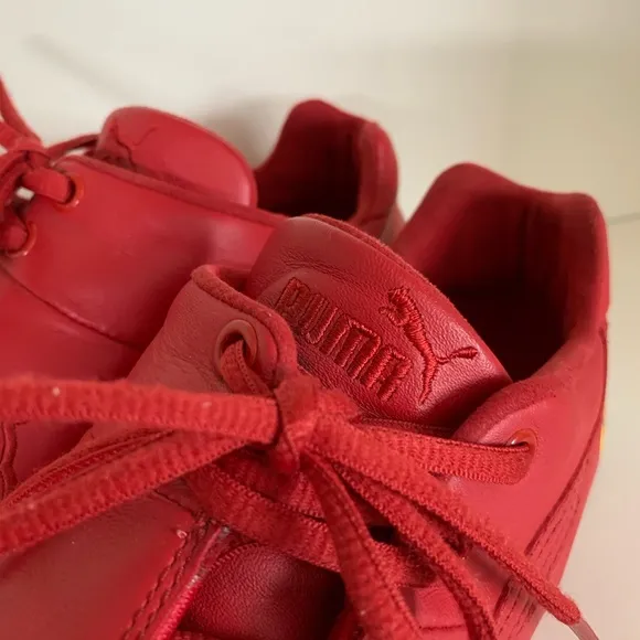 Hold Vintage Puma Ferrari racing shoes