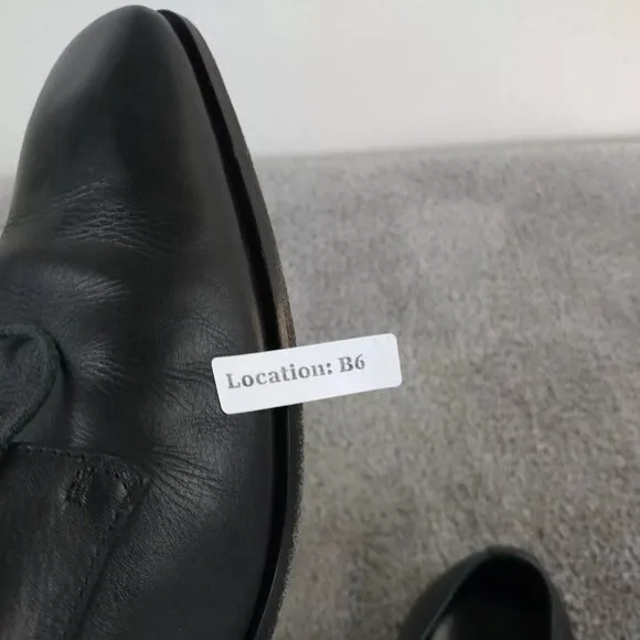 Hugo Boss Mens Size 10.5 Oxford Shoes Black Leather Lace Up