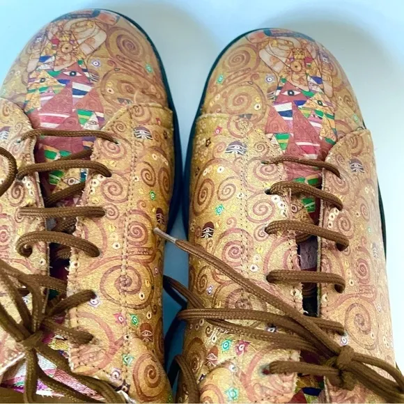 Icon Italian Leather Art to Wear Wearable Art Klimt Oxford Shoes Lace-up 7