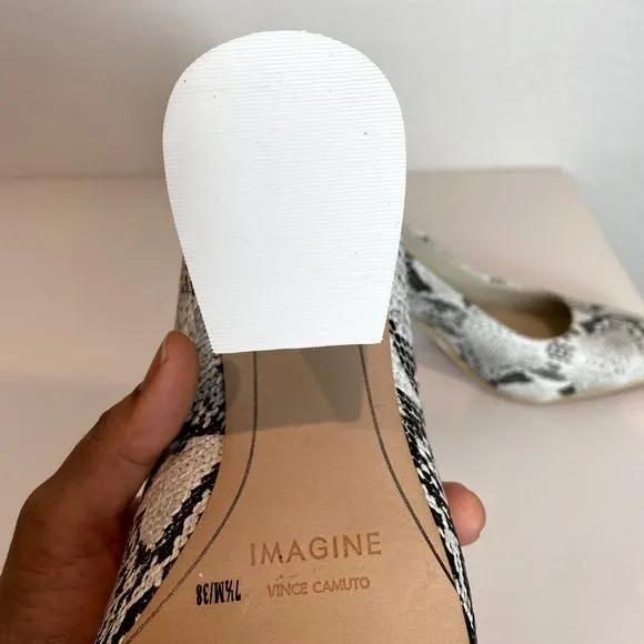 Imagine Vince Camuto Quinna Capri Snake Pump NEW