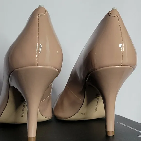 Inc International 3 inch nude color shoes
