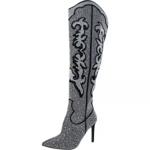 INC‎ Womens Iresa 4 Embellished Thigh High Over-The-Knee Boots Shoes Size 7 M