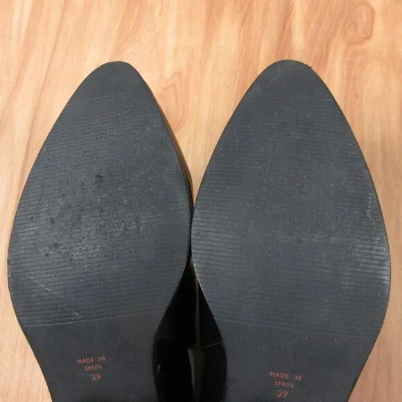 INTENTIONALLY BLANK Meds Loafer Black Patent Leather Shoes Sz EU 39/8.5-9 US