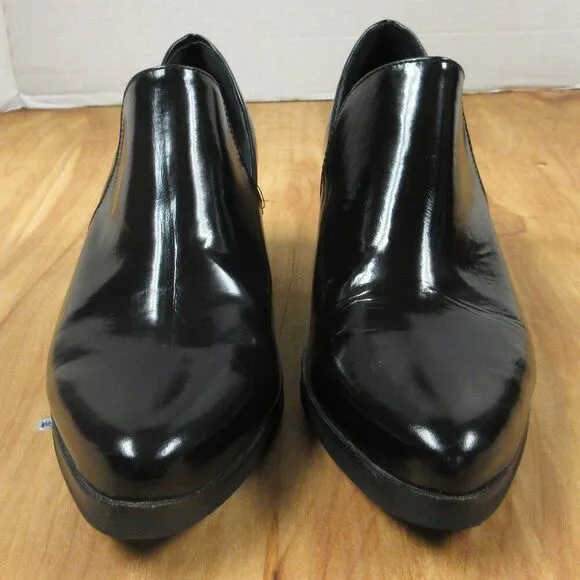 INTENTIONALLY BLANK Meds Loafer Black Patent Leather Shoes Sz EU 39/8.5-9 US