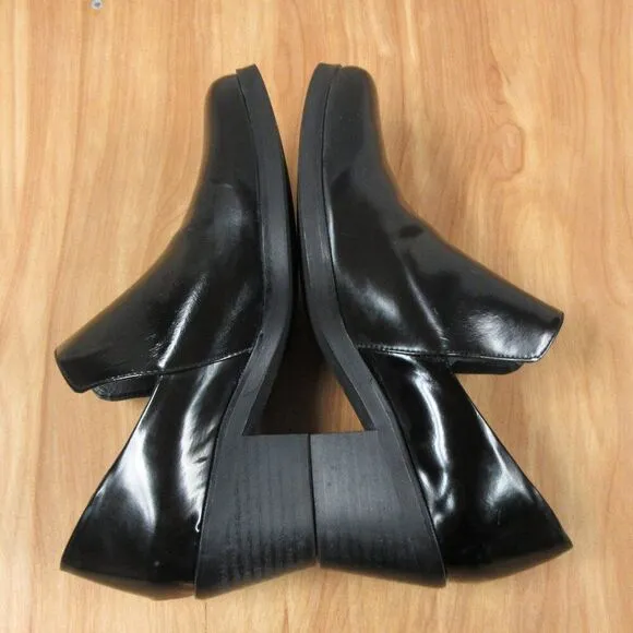 INTENTIONALLY BLANK Meds Loafer Black Patent Leather Shoes Sz EU 39/8.5-9 US