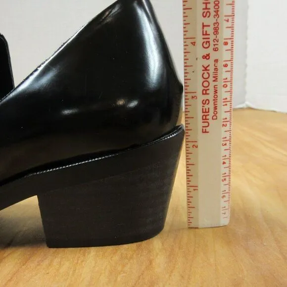 INTENTIONALLY BLANK Meds Loafer Black Patent Leather Shoes Sz EU 39/8.5-9 US