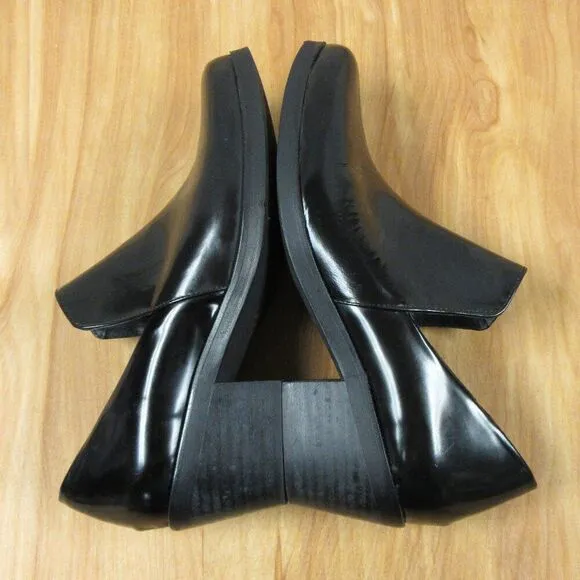 INTENTIONALLY BLANK Meds Loafer Black Patent Leather Shoes Sz EU 39/8.5-9 US