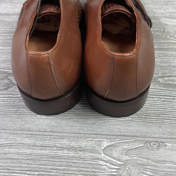 Italian NORDSTROM Woven Leather Oxford - Old Money - Wide - NWT's