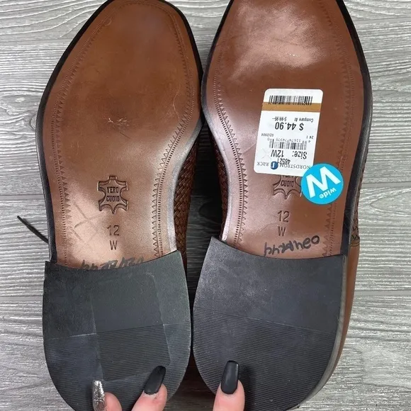 Italian NORDSTROM Woven Leather Oxford - Old Money - Wide - NWT's