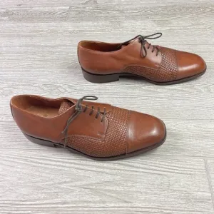Italian NORDSTROM Woven Leather Oxford - Old Money - Wide - NWT's