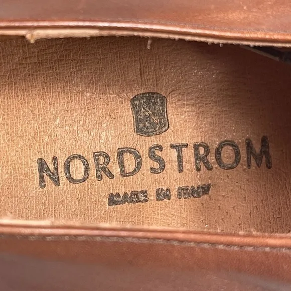 Italian NORDSTROM Woven Leather Oxford - Old Money - Wide - NWT's