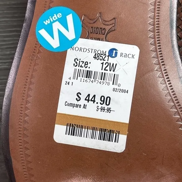 Italian NORDSTROM Woven Leather Oxford - Old Money - Wide - NWT's
