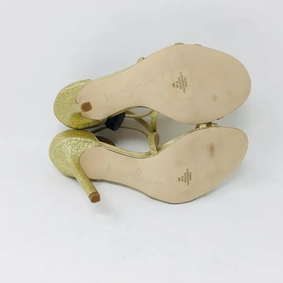 Ivanka Trump Duchess 2 Gold Texture Strappy Sandal