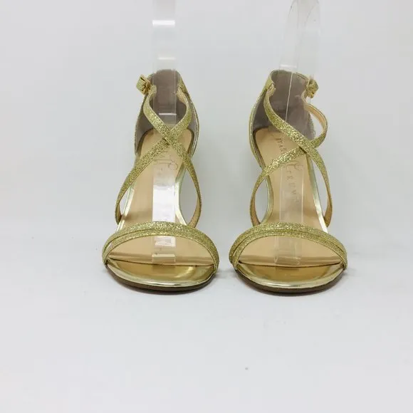 Ivanka Trump Duchess 2 Gold Texture Strappy Sandal