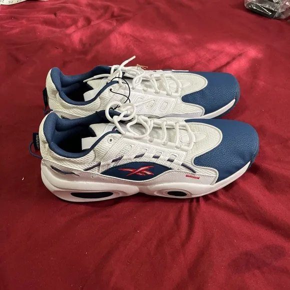 Iverson Reebok Men's  SOLUTION MID White Basketball Shoes GY0935 Size: 14, NWT