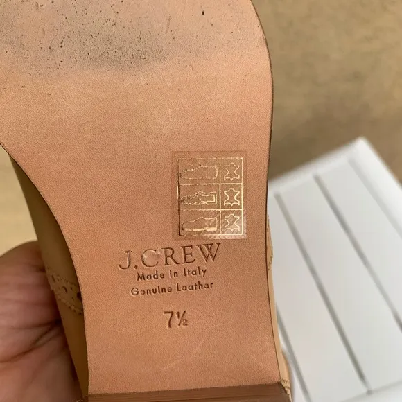 J. Crew Oxford shoes nude leather size 7.5