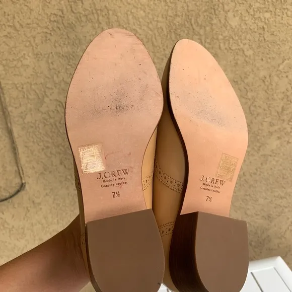 J. Crew Oxford shoes nude leather size 7.5