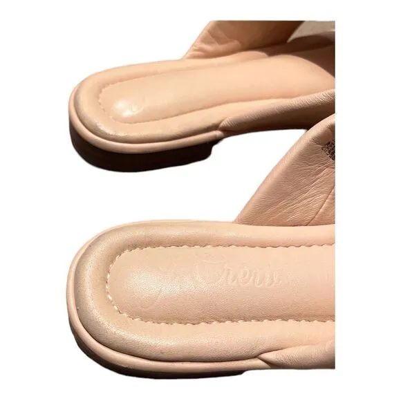 J. CREW Shoes Women's 8.5 Pink Sandal Menorca Padded Cross-Strap BE789 Open Toe