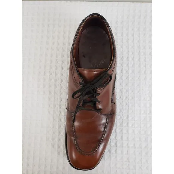 (J5) Mason Chippewa Falls Wis Velvet -eez Mens Shoes Size 9.5 Leather Oxford