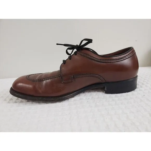 (J5) Mason Chippewa Falls Wis Velvet -eez Mens Shoes Size 9.5 Leather Oxford