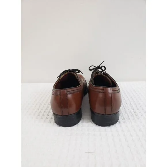 (J5) Mason Chippewa Falls Wis Velvet -eez Mens Shoes Size 9.5 Leather Oxford