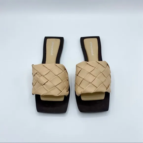 Jeffrey Campbell Natural Brown Costelo-L Slide Sandal Size 7 / 38