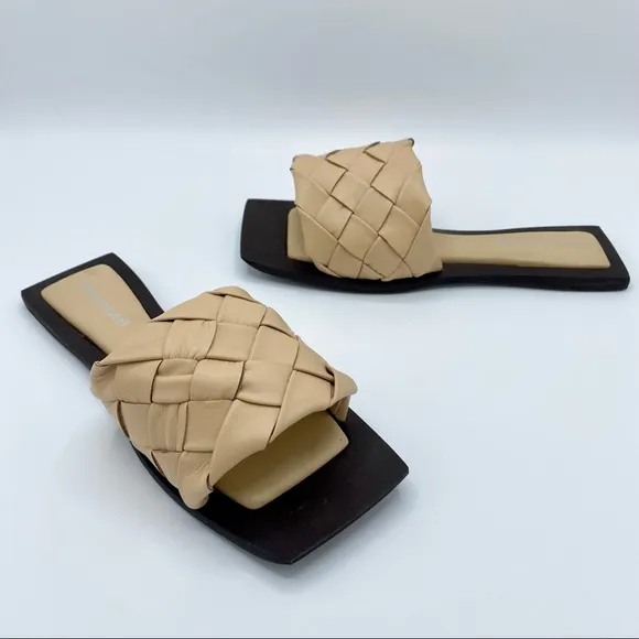Jeffrey Campbell Natural Brown Costelo-L Slide Sandal Size 7 / 38