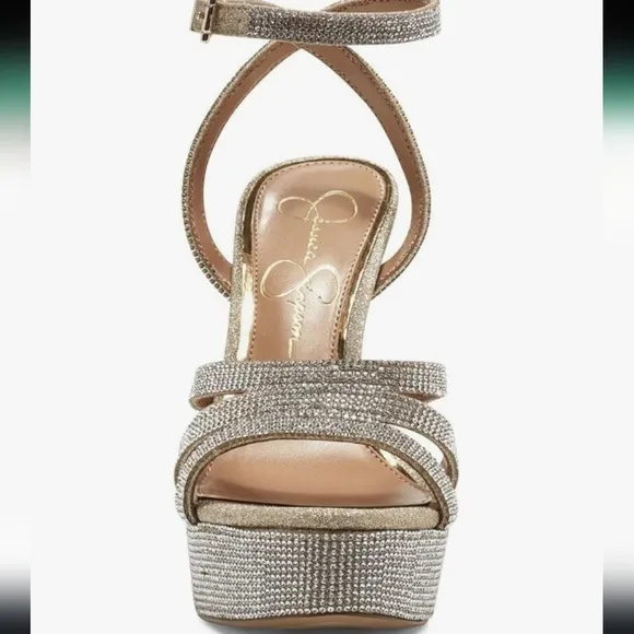 Jessica Simpson Balina Champagne Heels Size 8.5