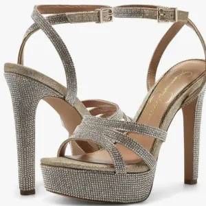 Jessica Simpson Balina Champagne Heels Size 8.5