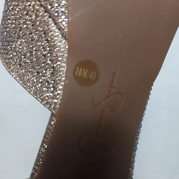 Jessica Simpson Gold High Heel Shoes Size 10M NWNT