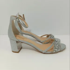 JEWEL BADGLEY MISCHKA Giona Silver Sandal Women's Size 8.5
