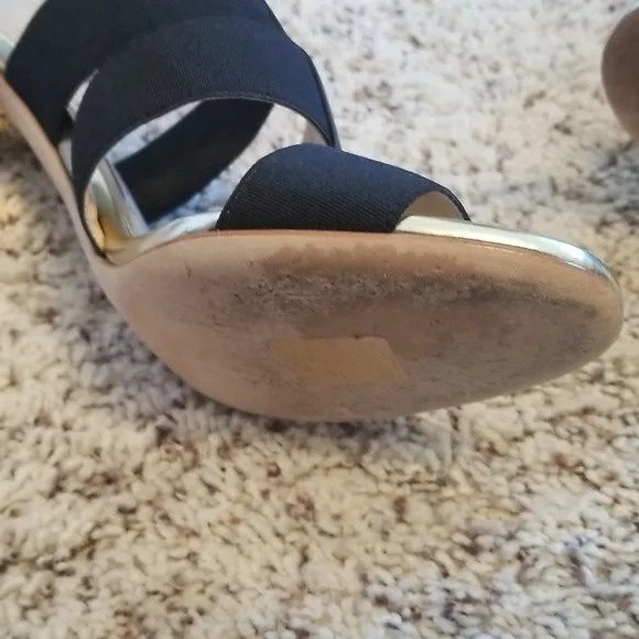 Jimmy Choo Elegant Black and Gold Women's Heels,size 38