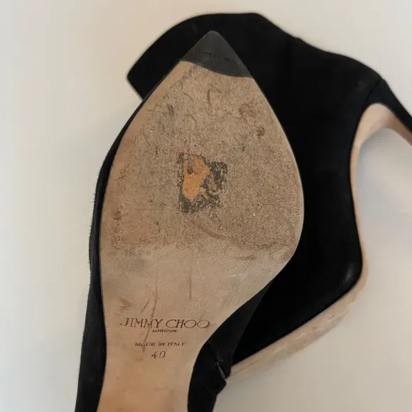 Jimmy Choo Helaine Black Suede Ankle Boots