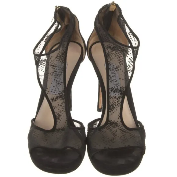Jimmy Choo T-Strap Sandals Women's Size: 9.5 | IT 39.5