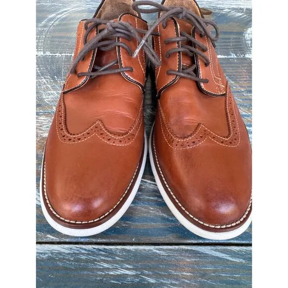 Johnston &amp; Murphy Holden Wingtip Comfort shoes, Mens Dress Shoes size 9.5