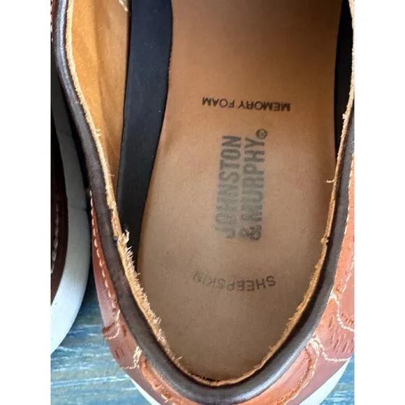 Johnston &amp; Murphy Holden Wingtip Comfort shoes, Mens Dress Shoes size 9.5