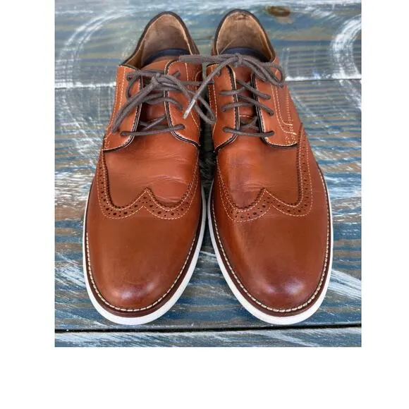 Johnston &amp; Murphy Holden Wingtip Comfort shoes, Mens Dress Shoes size 9.5