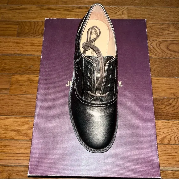 Johnston &amp; Murphy Leather Alice Brogue Oxfords Bronze Women’s Size 6