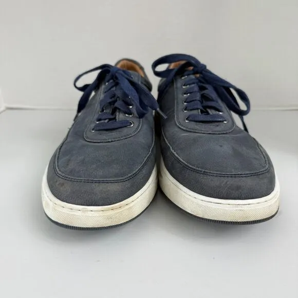 Johnston &amp; Murphy Men's Gleason U-Throat Lace Up Shoes Navy Nubuck Size 11.5 M