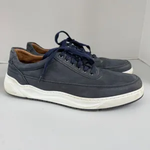 Johnston &amp; Murphy Men's Gleason U-Throat Lace Up Shoes Navy Nubuck Size 11.5 M