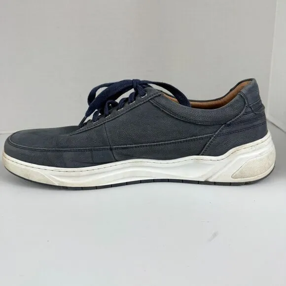 Johnston &amp; Murphy Men's Gleason U-Throat Lace Up Shoes Navy Nubuck Size 11.5 M