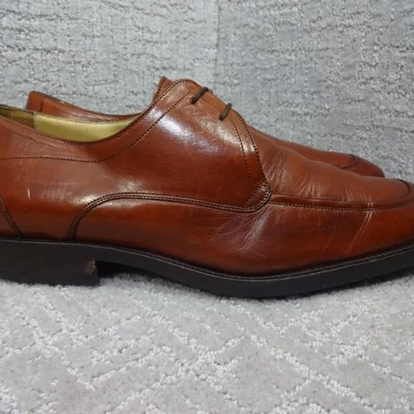 Johnston &amp; Murphy Signature Series Men’s Size 10M US Brown Leather Lace up Shoes