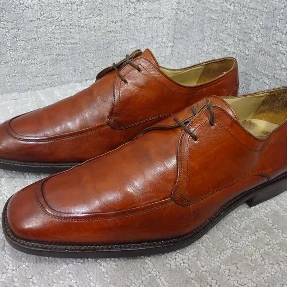 Johnston &amp; Murphy Signature Series Men’s Size 10M US Brown Leather Lace up Shoes