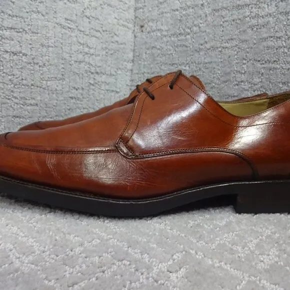 Johnston &amp; Murphy Signature Series Men’s Size 10M US Brown Leather Lace up Shoes