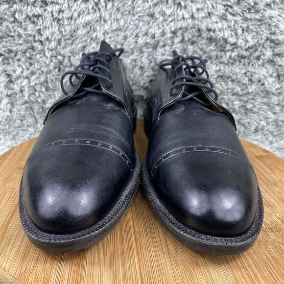 Johnston &amp; Murphy Wingtip Oxford Leather Shoes Men's 10 W Signature Series