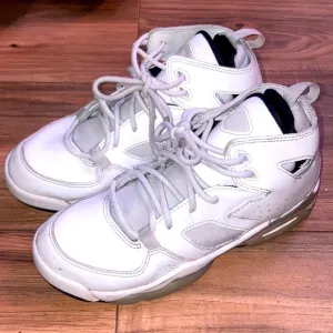 Jordan’s 5 retro All white Silver basketball 4Y sneakers shoes