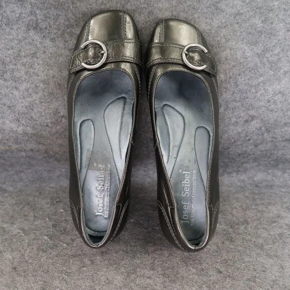 Josef Seibel Shoes Women 40 Wedge Loafer Slip On Classic Fashion Comfort Leather