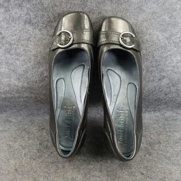 Josef Seibel Shoes Women 40 Wedge Loafer Slip On Classic Fashion Comfort Leather
