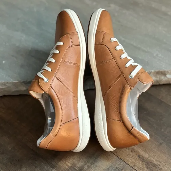 Josef Seibel Women’s Size 42 US 11 Caren 01 Camel Brown Leather Lace Up Sneakers