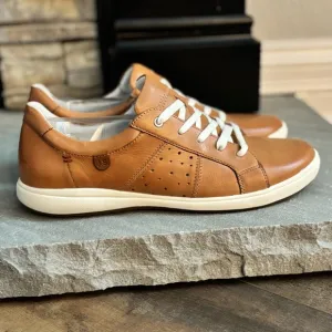 Josef Seibel Women’s Size 42 US 11 Caren 01 Camel Brown Leather Lace Up Sneakers